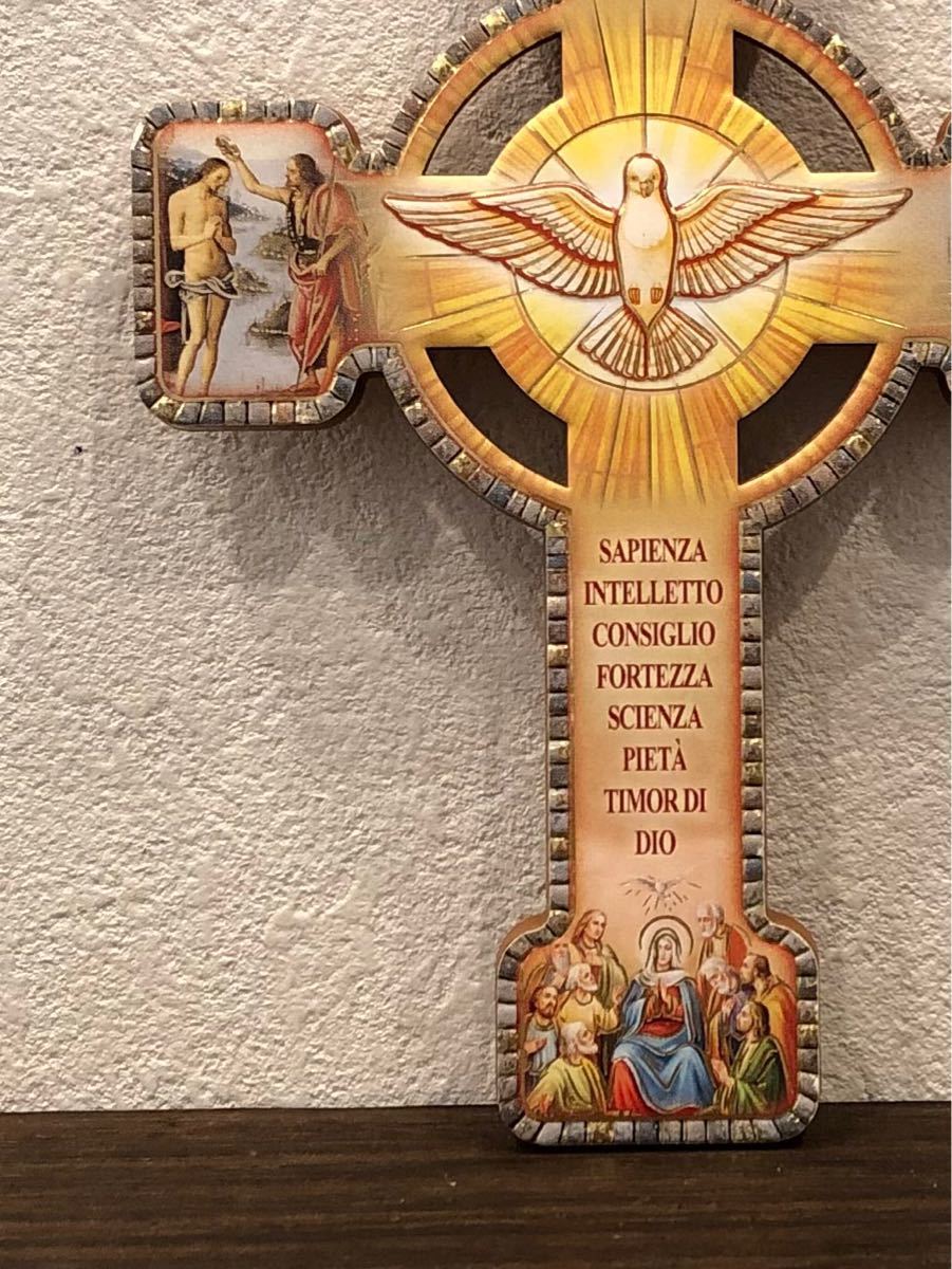 420円 受注生産品 初聖体の十字架 クロス イタリア製 置物 壁掛け インテリアにも最適