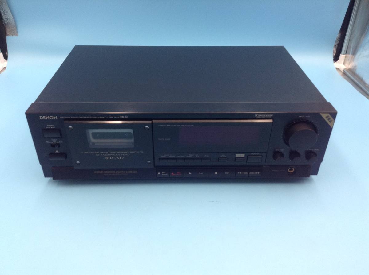 H1256☆日本コロムビア/DENON/デノン/3ヘッド カセットデッキ/DR-70
