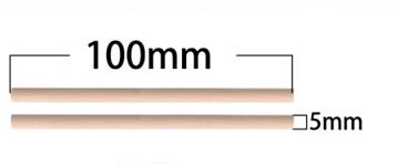 バーチ材 ラウンドスティック 50本セット φ5mm L100mm 木材 丸棒 工作 材料 DIY 模型 工芸品 サイズカラー選択なし TK-0334-5-100_画像6
