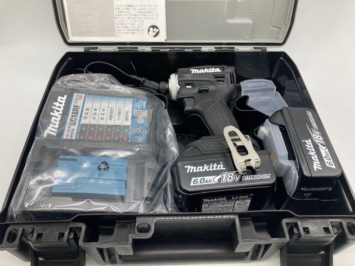 美品【MAKITA】マキタ 充電式インパクトドライバ TD172DRGXB (ブラック