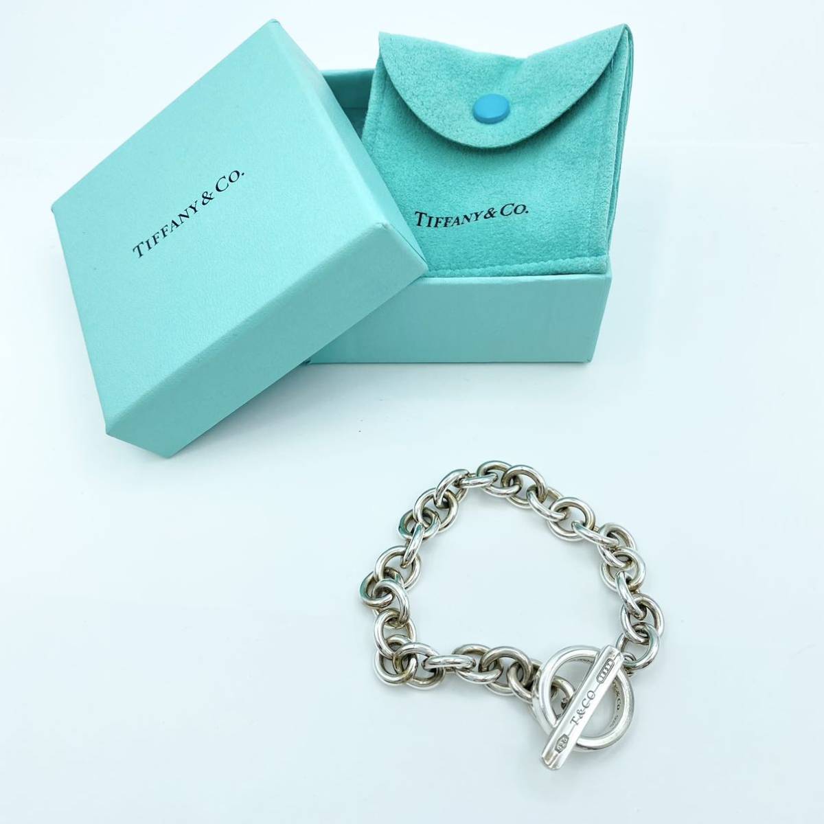 F8】TIFFANY&Co. ティファニー 1837 トグルブレスレット バングル