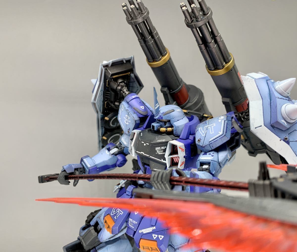 ＭＧ 1/100 スラッシュザクファントム（イザーク・ジュール専用機）改修 塗装済 完成品 ガンプラの画像6