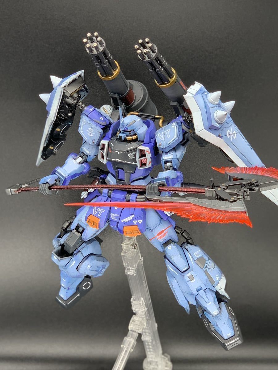 ＭＧ 1/100 スラッシュザクファントム（イザーク・ジュール専用機）改修 塗装済 完成品 ガンプラの画像3