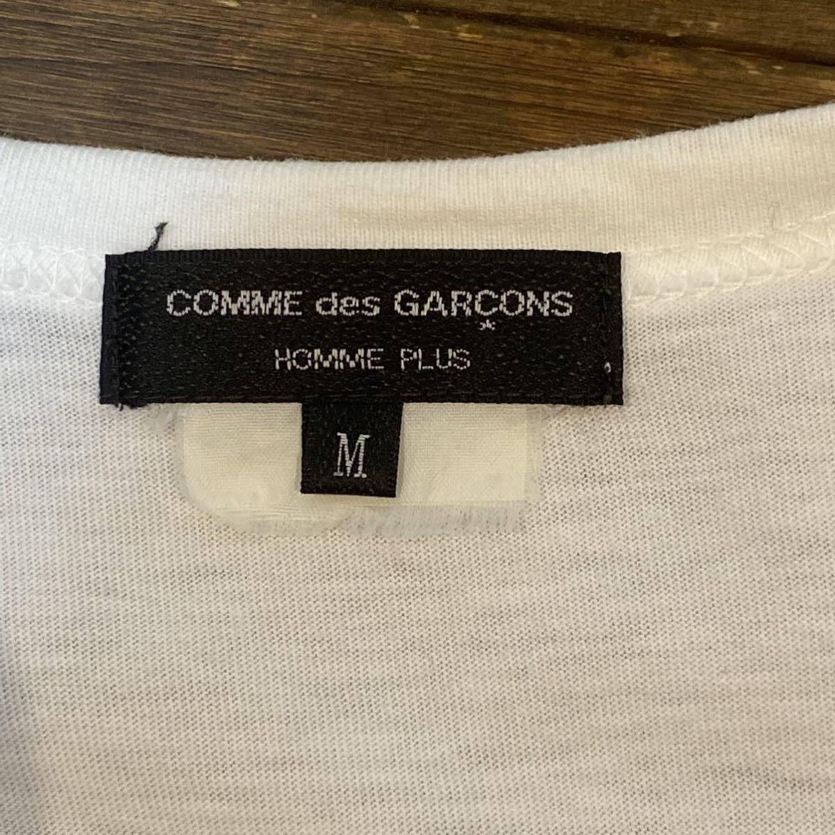 (190) 名作　COMME des GARCONS HOMME PLUS The Rolling Stones TEE ストーンズ　M Tシャツ　コムデギャルソン　オムプリュス　ホワイト_画像7