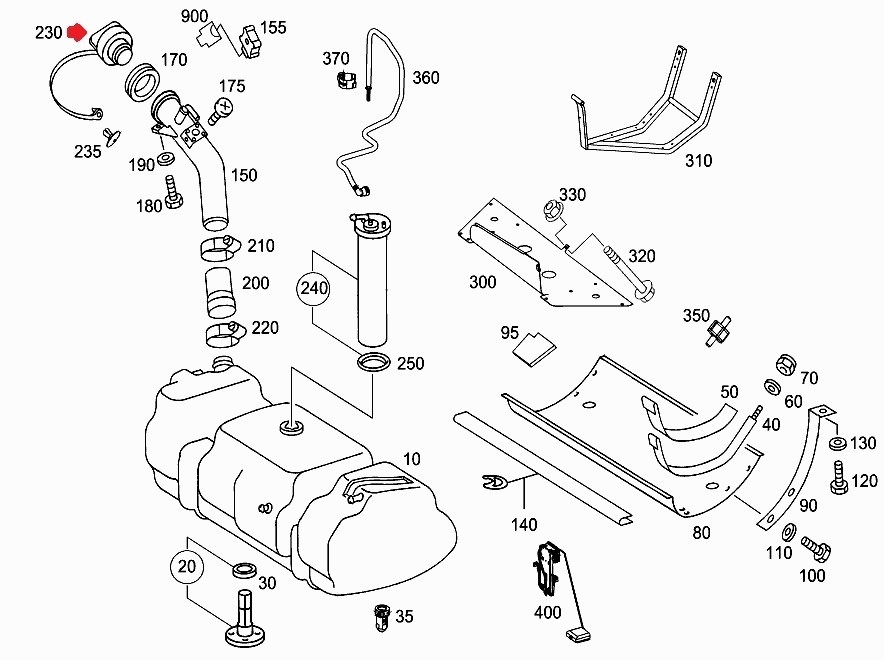 ベンツ純正品 ガソリン車用 フューエルキャップ 日本標準仕様（A2214700705）_画像10