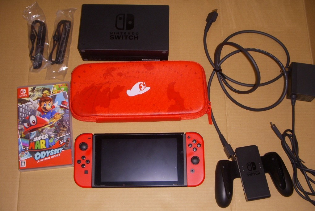 Joy-Con難あり Nintendo switch 本体 スーパーマリオオデッセイ セット