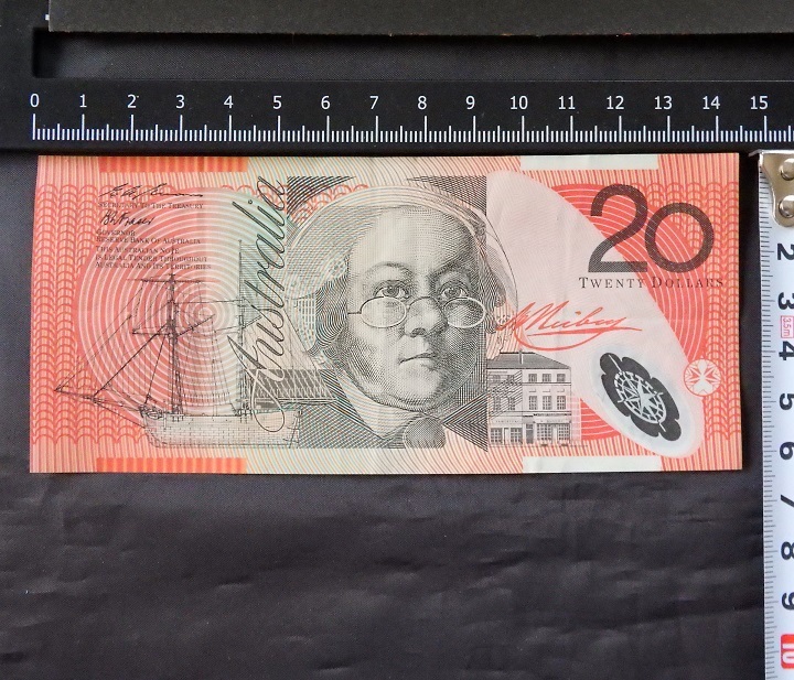 オーストラリア　旧紙幣　１００ドル、２０ドル、各１枚_画像6