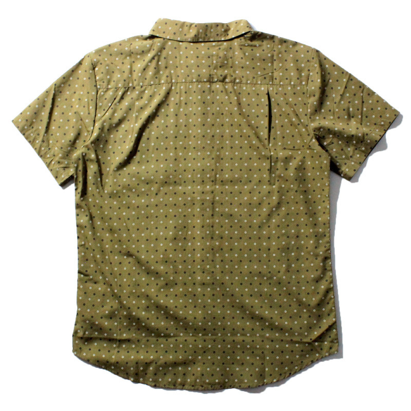 セール SALE 新品 BRIXTON ブリクストン 半袖シャツ 柄シャツ オリーブ S_画像2