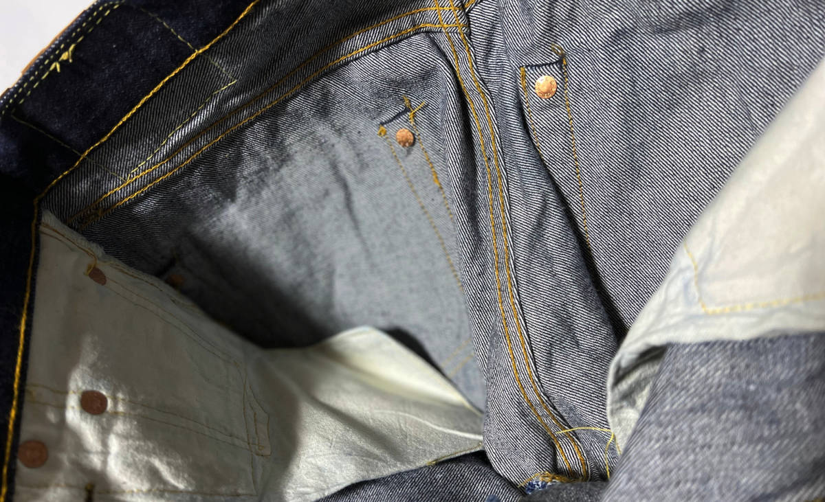 90s 濃紺 USA製 LEVI'S 501XX 501-0003 復刻 BIG E 555刻印 バレンシア