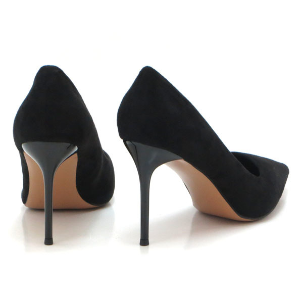  new goods large size pumps black 26.5cm 131346-43 suede style high heel 