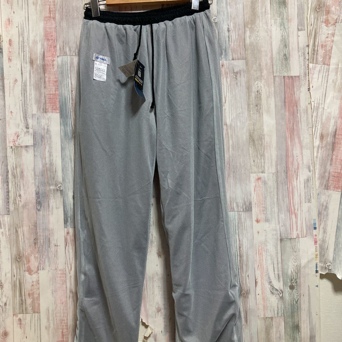  new goods tag attaching Yonex YONEX Uni warm-up pants size:L black tennis bato Minton 220528-7