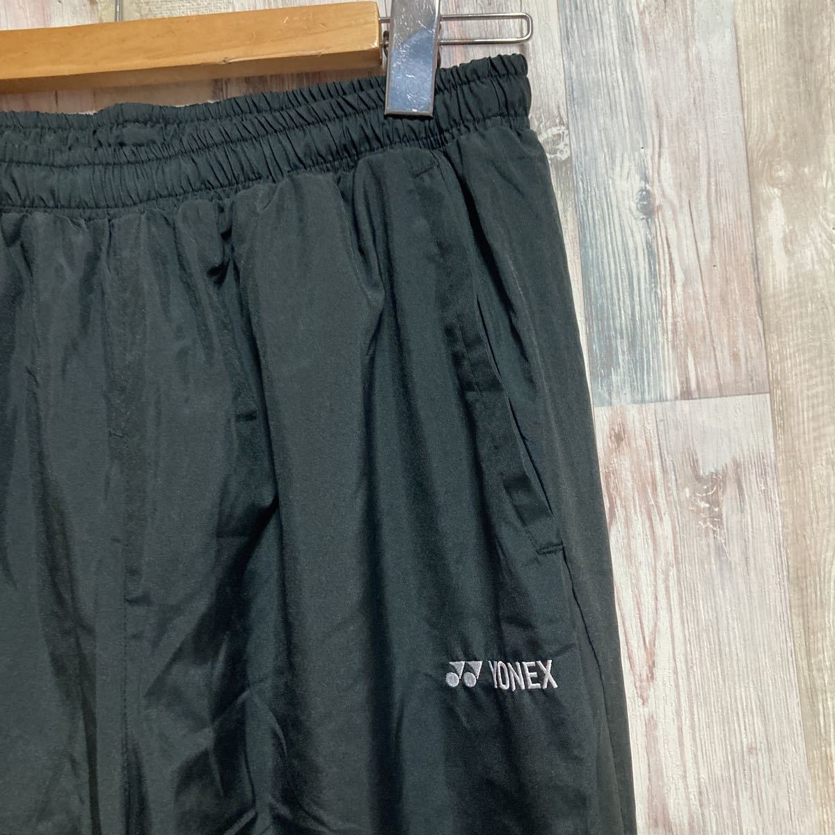  new goods tag attaching Yonex YONEX Uni warm-up pants size:L black tennis bato Minton 220528-7