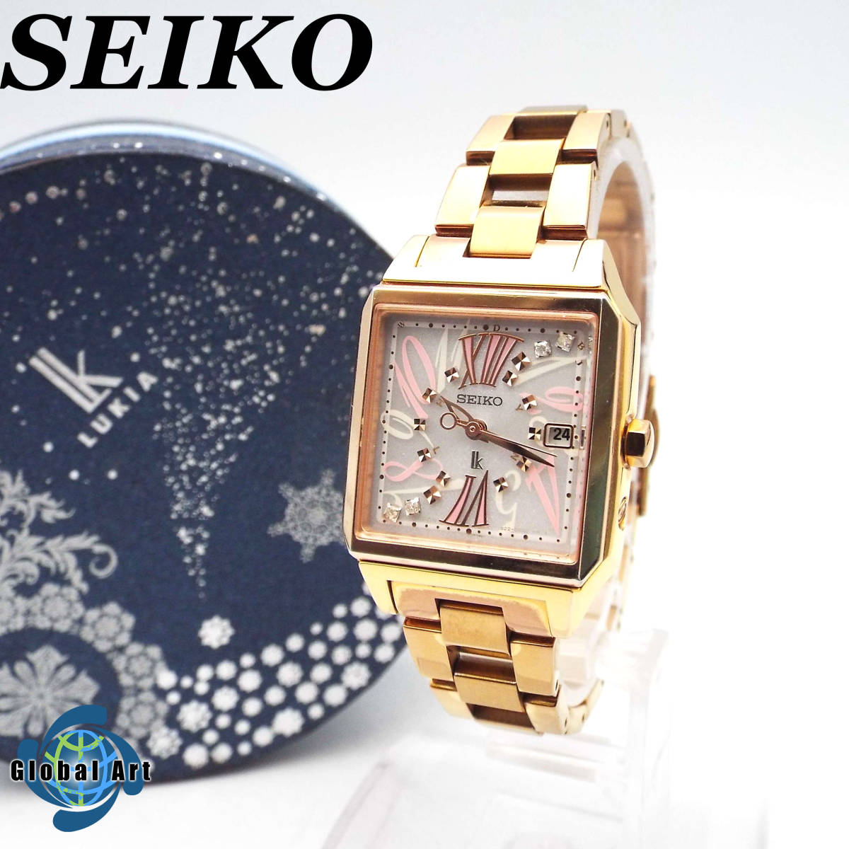 い03306/SEIKO セイコー/lk ルキア/電波ソーラー/レディース腕時計