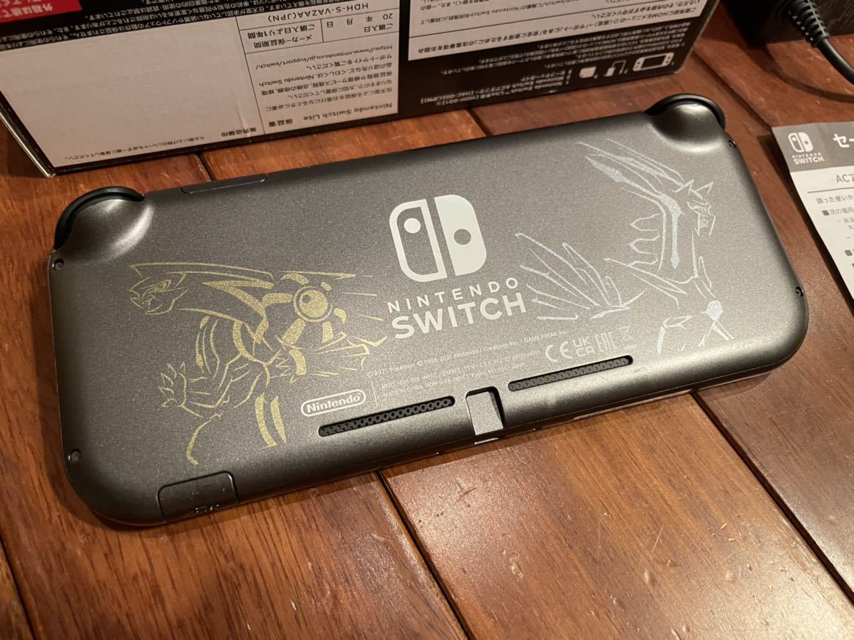 4ヶ月使用 Nintendo Switch lite スイッチライト　ポケモン ディアルガ パルキア　ケースセット