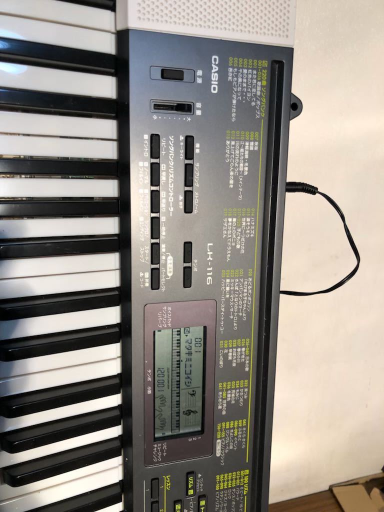 CASIO LK-116 キーボード 光ナビ シンセサイザー 電子キーボード カシオ_画像6