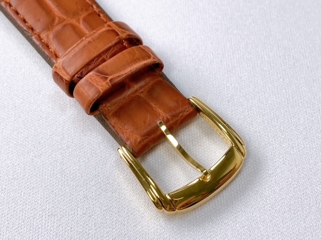 ブランド雑貨総合 DEL6 SEIKO 茶 クロコダイル 純正革ベルト 19mm セイコー 男性用