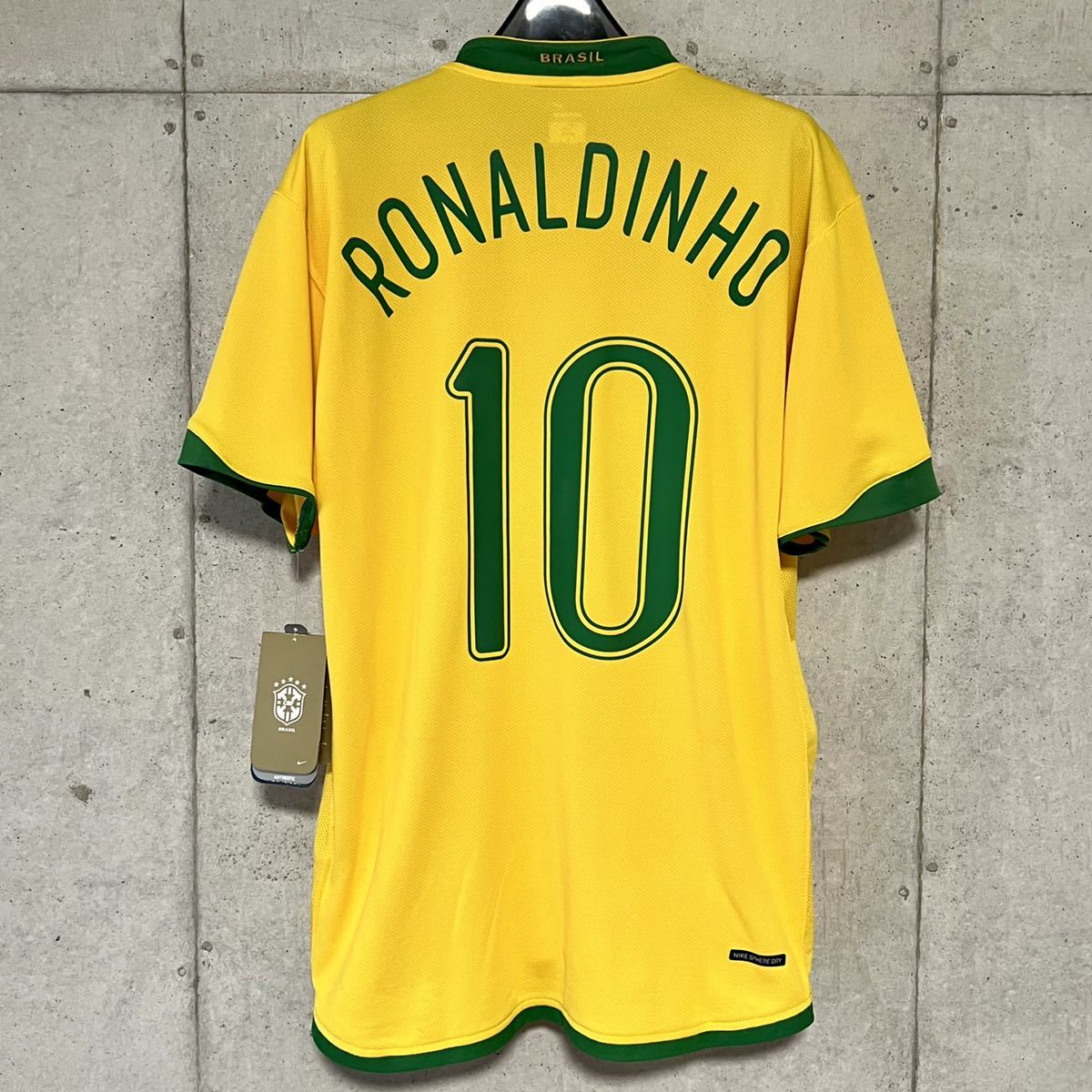 【新品/タグ付き】2006 ドイツW杯 ブラジル代表 ロナウジーニョ 【L】