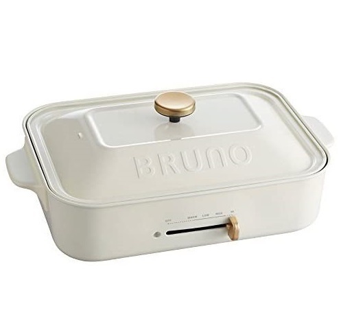 1円～ 未使用 BRUNO ブルーノ コンパクト ホットプレート ホワイト BOE018-WH たこ焼きプレート_画像1