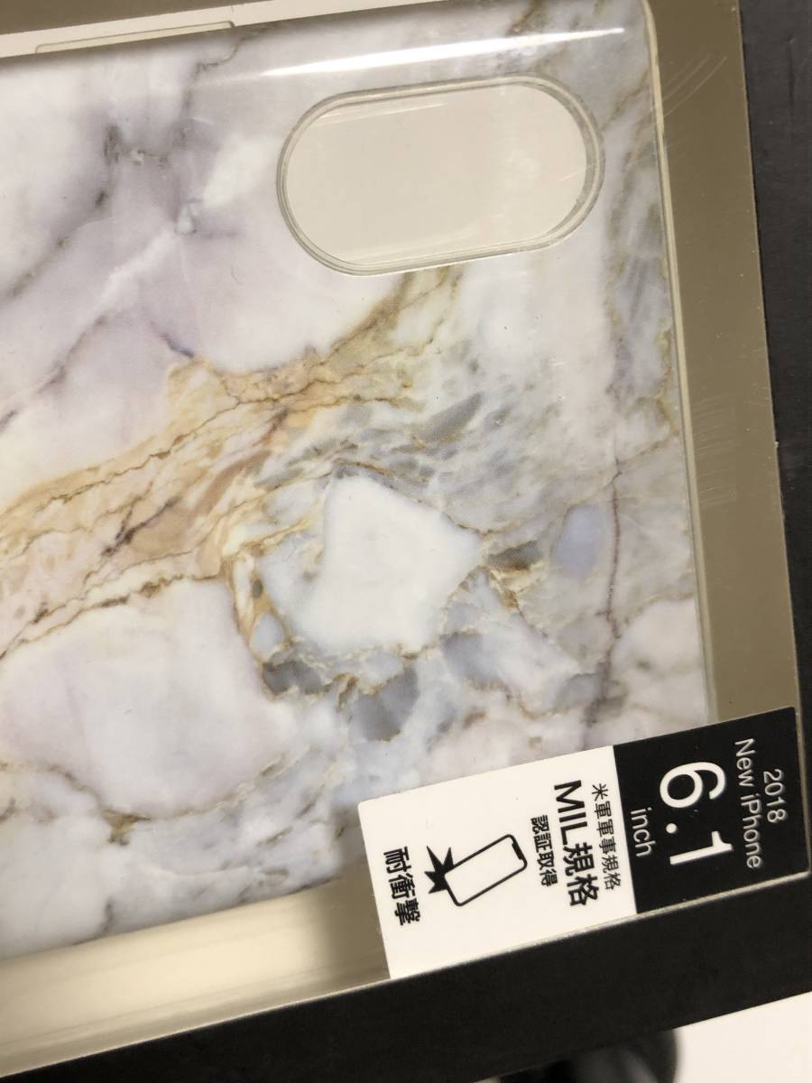 Ｍ57: iphoneケース 新品 UNiCASE 送料込　Maelys Collections Marble for iPhoneXR (White)_画像6