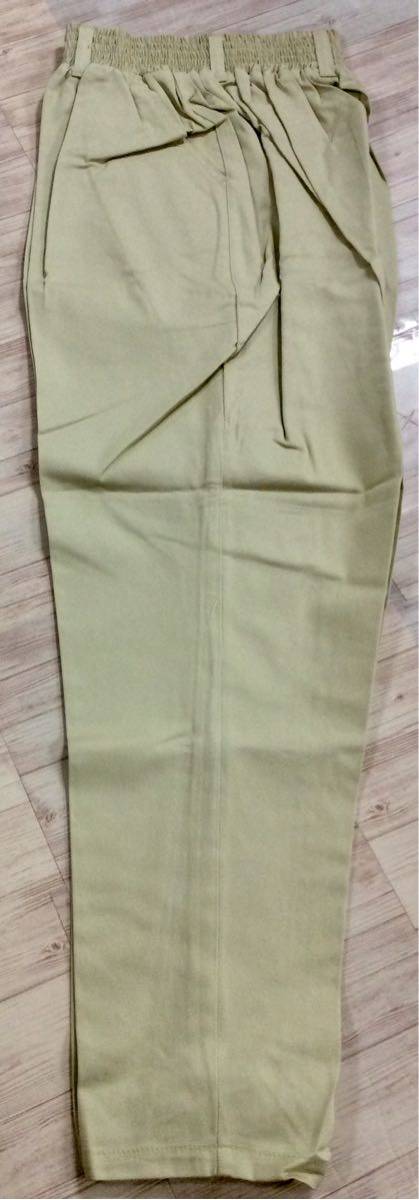  new goods cotton tsu il Easy pants free size green 