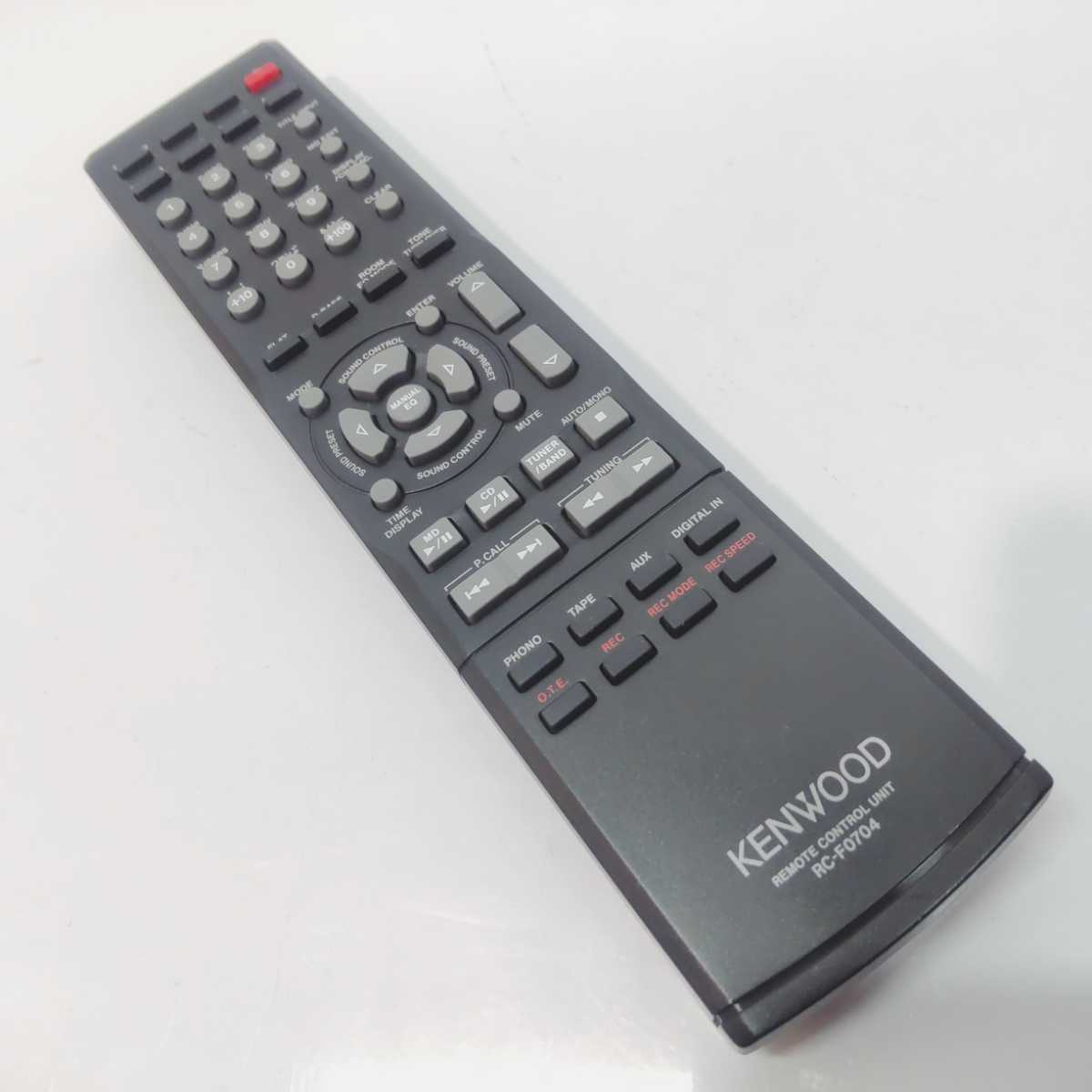 ケンウッド CD/MDレシーバー R-K700 リモコン RC-F0704 KENWOOD ケンウッド CD/MDレシーバー R-K700 リモコン RC-F0704 KENWOOD