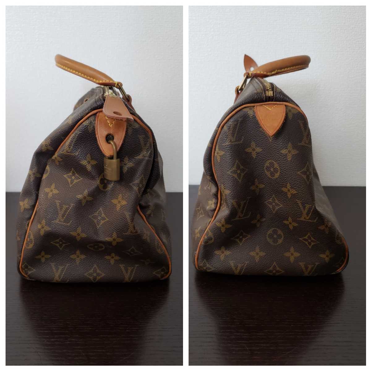 ★LOUIS VUITTON ルイヴィトン スピーディ30 モノグラム ミニボストン　ハンドバッグ（NW5-）_画像4