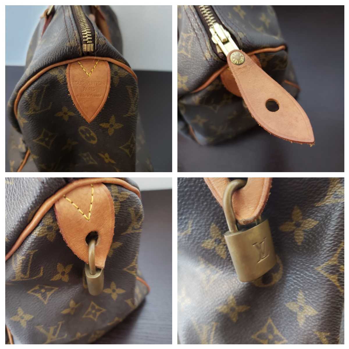 ★LOUIS VUITTON ルイヴィトン スピーディ30 モノグラム ミニボストン　ハンドバッグ（NW5-）_画像7