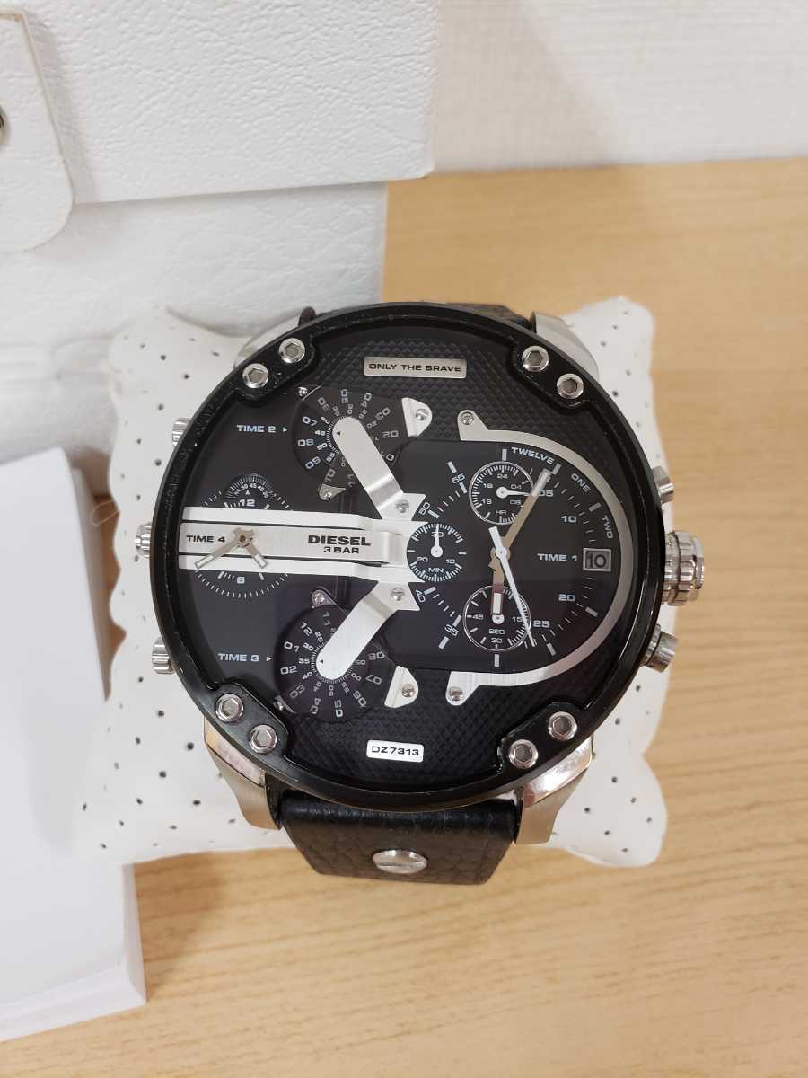 DIESEL ディーゼル DZ-7313 クロノグラフ メンズ クォーツ 腕時計 デカフェイス(SF-)_画像2