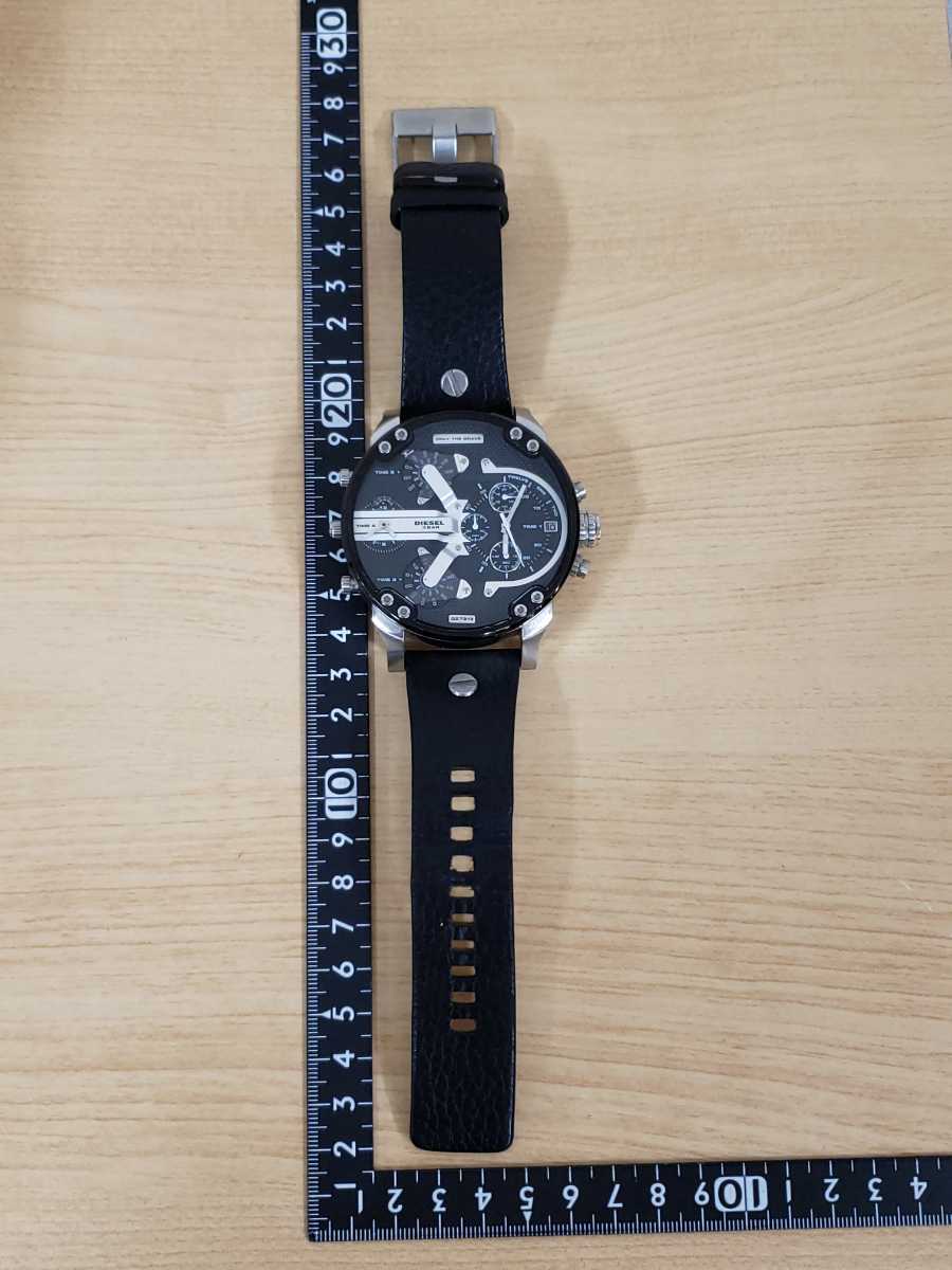 DIESEL ディーゼル DZ-7313 クロノグラフ メンズ クォーツ 腕時計 デカフェイス(SF-)_画像8