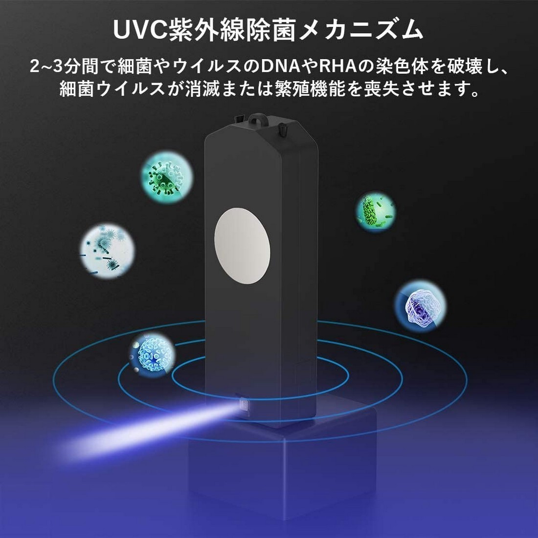 空間除菌機 空気清浄機 ポータブル空気浄化機 首掛けタイプ ミニ小型 マイナスイオン PM2.5 除菌 脱臭 花粉症対策 静音 ピンク_画像4