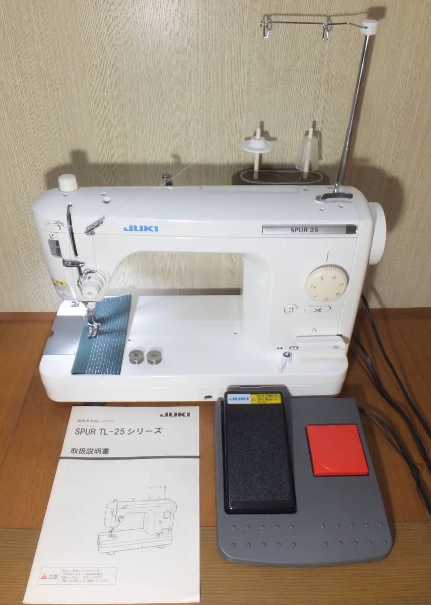 JUKI職業用本縫いミシン TL-25DX SPUR 品 LED手元照明に改良