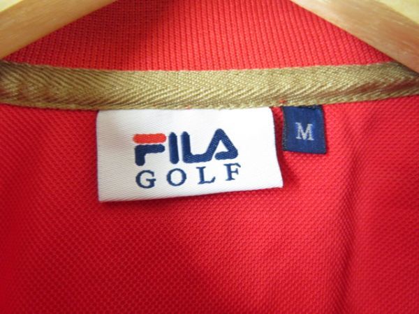 【送料300円可】4210c27◆美品です◆吸汗速乾◆FILA GOLF フィラゴルフ 半袖ドライポロシャツ M/ゴルフシャツ/メンズ/男性/紳士の画像7