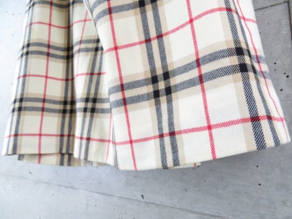 7121c98◆お洒落◆BURBERRY BLUELABELバーバリー ブルーレーベル ノバチェック ウールスカート 38/ジャケット/シャツ/ワンピース/ブラウス_画像4