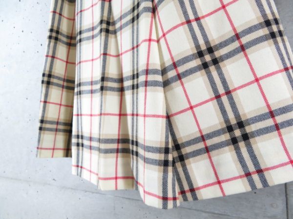 7121c98◆お洒落◆BURBERRY BLUELABELバーバリー ブルーレーベル ノバチェック ウールスカート 38/ジャケット/シャツ/ワンピース/ブラウス_画像6