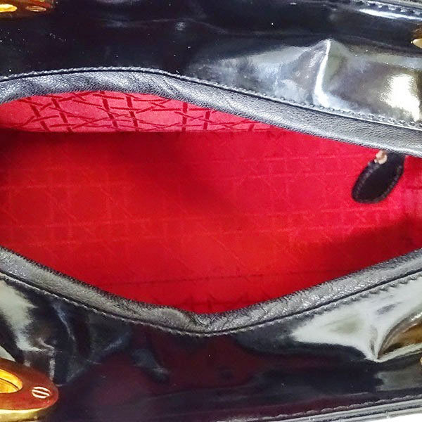 Dior ディオール】 レディディオール カナージュ エナメル ゴールド