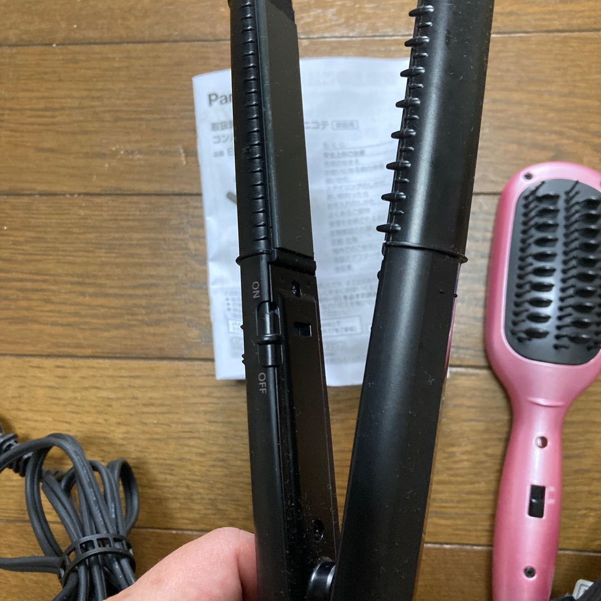 ヘアアイロン パナソニックEH-HV17 BaByliss ブラシアイロン　セット