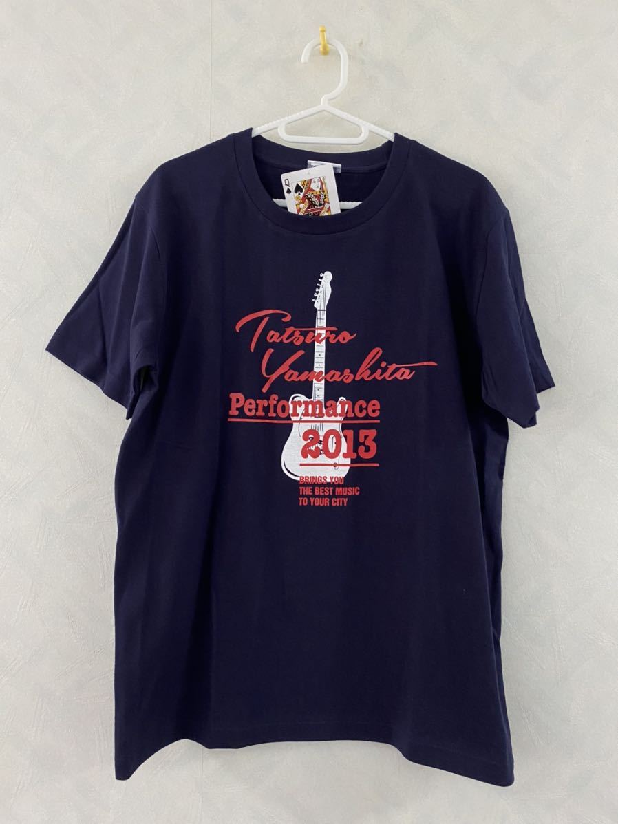 未使用品 山下達郎 Performance 2013 Tシャツ サイズL ネイビー 竹内まりや_画像1