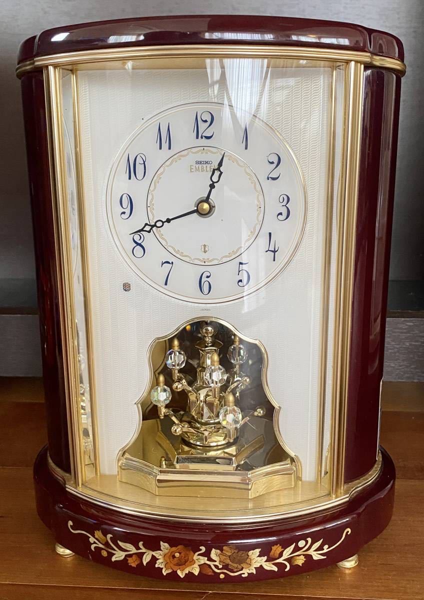 最新エルメス SEIKO セイコー 電波掛時計 クリスタルガラス エレガント