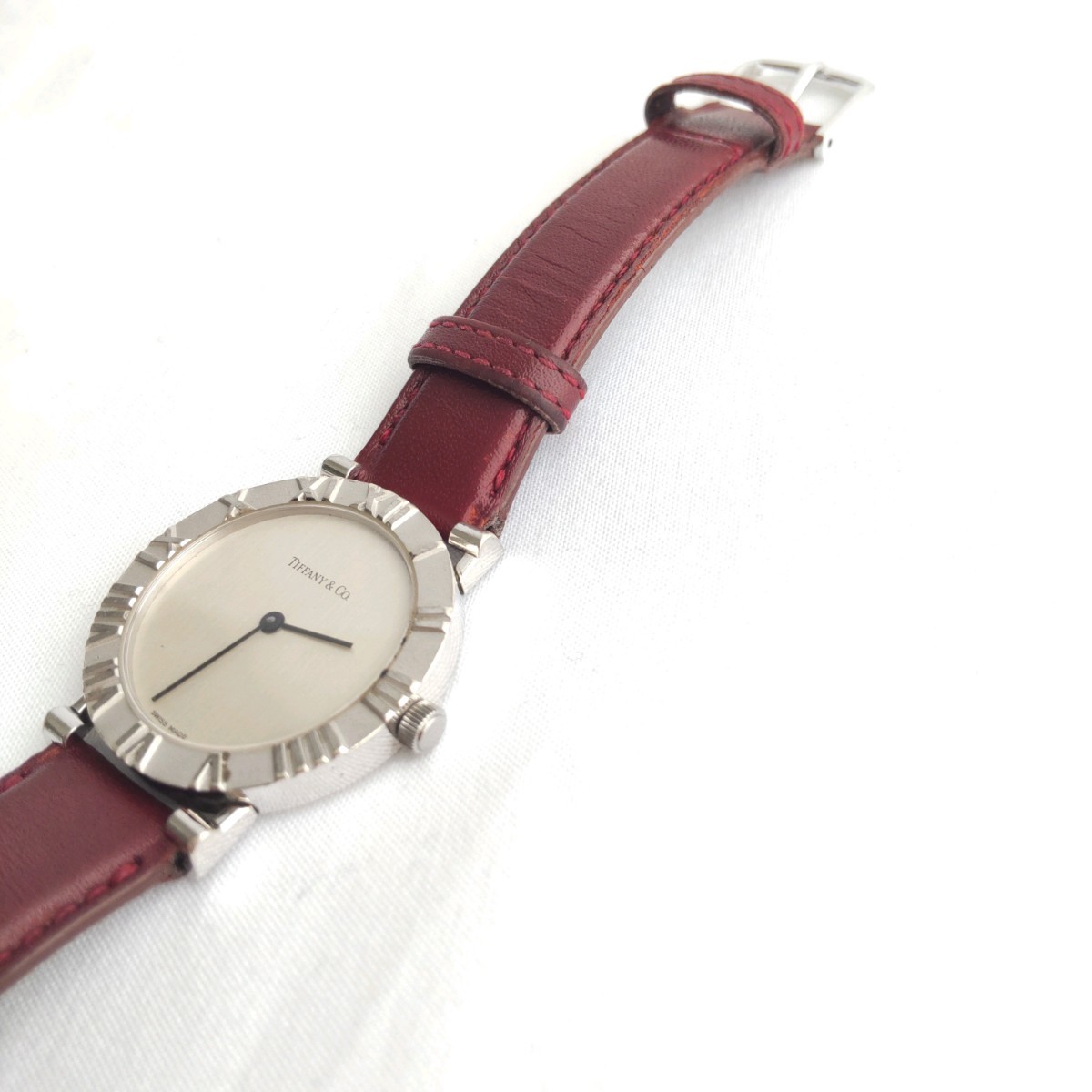 稼動品 ティファニー Tiffany アトラス ボーイズサイズ クォーツ腕時計 