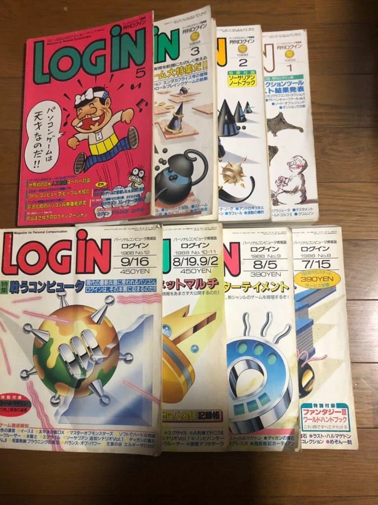  персональный компьютер информация журнал ежемесячный логин LOGIN 1988 год продажа не комплект 8 шт. 