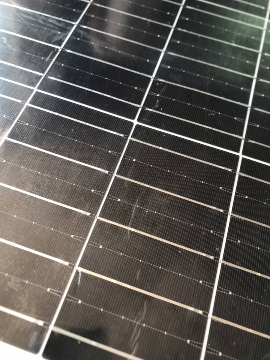 ソーラーパネル200W 1枚 フレキシブル 太陽光 12V 曲面設置可 薄型_画像4