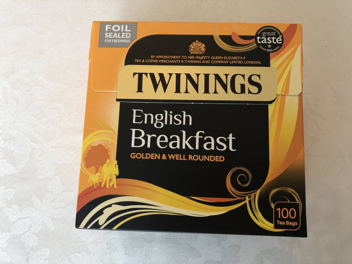 英国　トワイニング イングリッシュブレックファスト・ティー　紅茶　 100包入り 250g 日本未入荷　Twinings English Breadfast イギリス　_画像1