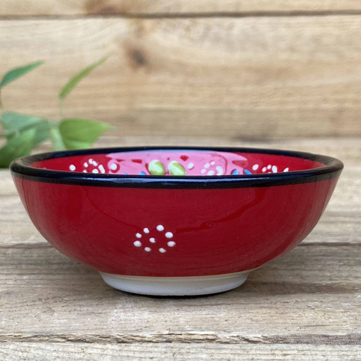 8cm* new goods * Turkey ceramics bowl case small plate hand made kyu tough ya ceramics [ conditions attaching free shipping ]017
