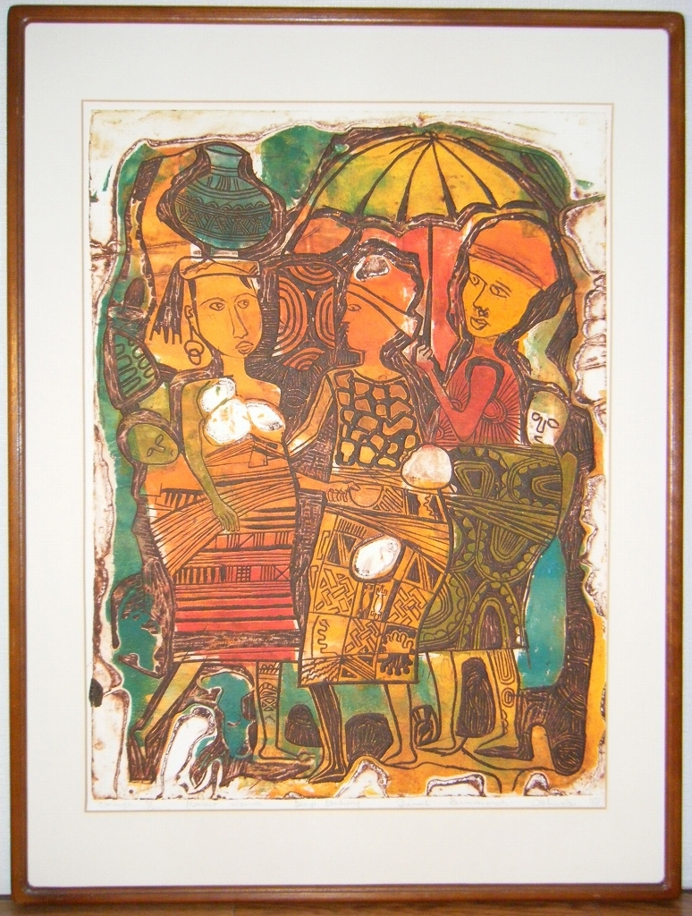 メーカー公式ショップ】 ☆版画☆作者不詳 サイン有 銅版画☆G6 版画