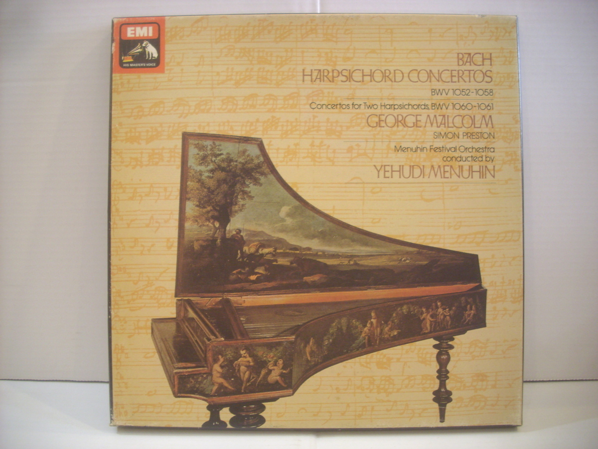 ●ボックス付 3LP YEHUDI MENUHIN MALCOLM / BACH HARPSICHORD CONCERTOS BWV 1052-1058 メニューイン バッハ チェンバロ協奏曲 ◇r40304の画像1