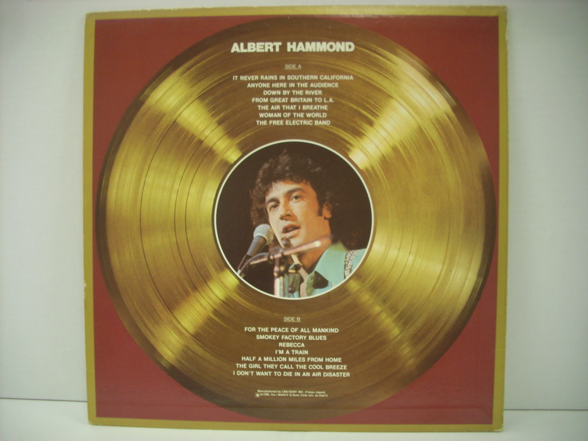 ■LP　アルバート・ハモンド / ベスト カリフォルニアの青い空 落葉のコンチェルト ALBERT HAMMOND ◇r3304_画像2