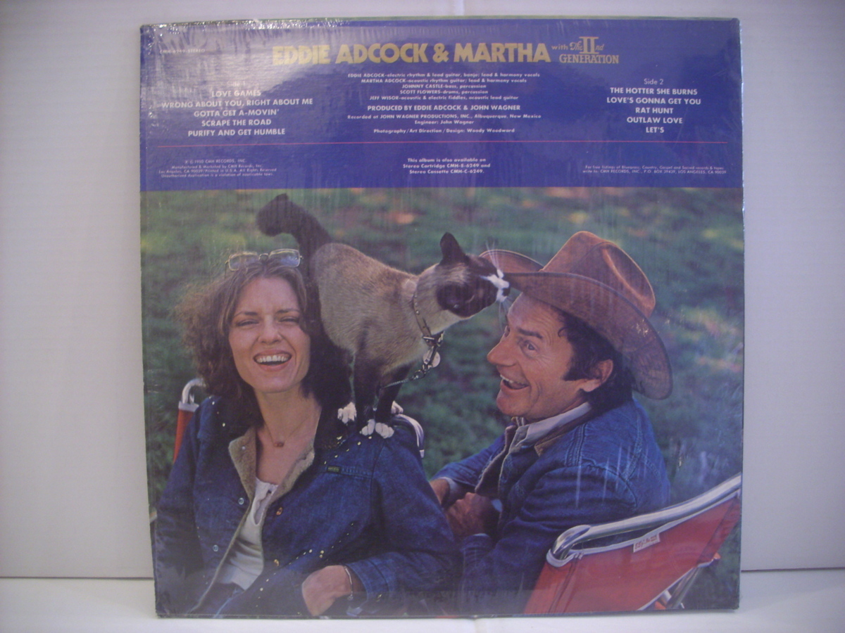 ●LP　EDDIE ADCOCK & MARTHA WITH THE ⅡND GENERATION / LOVE GAMES エディ・アドコック ラブゲームス カントリー バンジョー ◇r210305_画像2