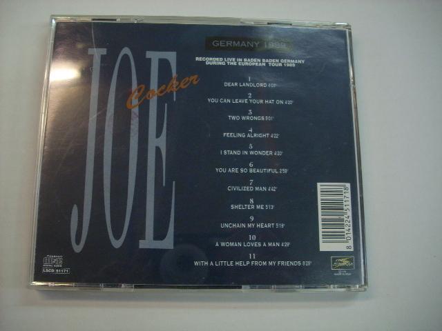 [CD] JOE COCKER / GERMANY 1989 ジョー・コッカー イタリア盤 LIVE STORM LSCD 51171 ◇r31202_画像2