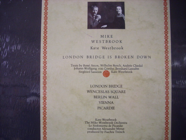 # new goods unopened cassette tape 2 pcs set box MIKE WESTBROOK / LONDON BRIDGE IS BROKEN DOWN Mike * waste to Brooke 1988 year *r40316