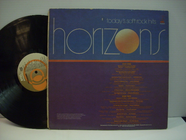 [LP] V.A. / HORIZONS TODAY'S SOFT ROCK HITS 80年代 コンピレーション US盤_画像2